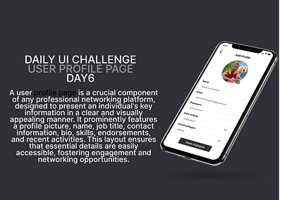 USER PROFILE PAGE 🌟 Day 6 of My Daily UI Challenge! 🌟 branding dailyui day 6 design ui uiuxdesign user profile