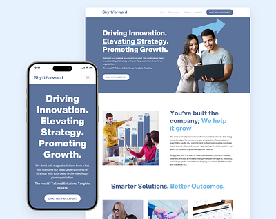 Landing Page for a Consulting Agency consulting figma landing page web design website