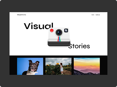 Photography Website Landing Page hero section landing page ui ui design