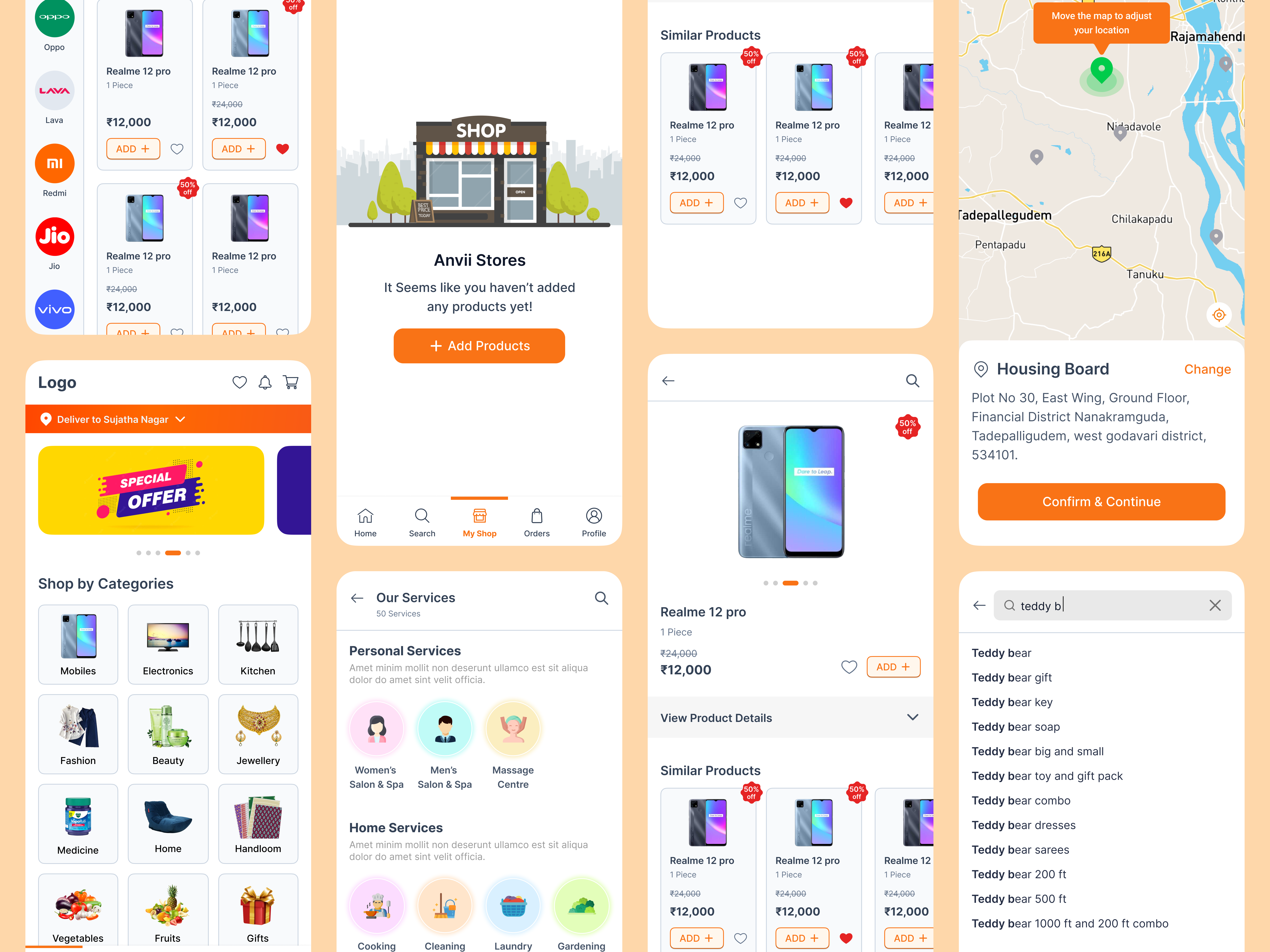 Shopping App shopping app uiux