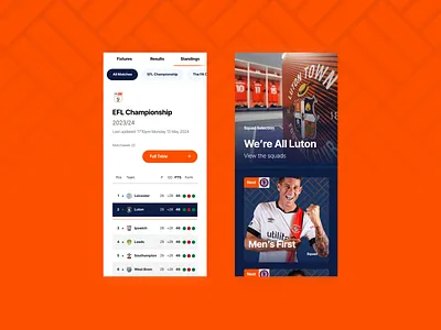 Luton Town App Creative app football football app hatters luton town