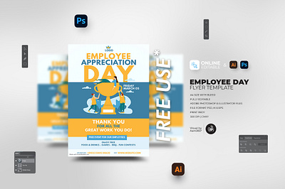 Employee Appreciation Day Poster aam aam360 aam3sixty branding day employee employee appreciation day employee day flyer template free flyer staff