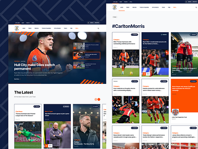 Luton Town Web Creative efl chamionship football luton town ui ux web design website