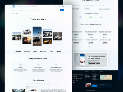 Rent a car Website: About US about us design rent a car startups trending ui ui design ux web design website