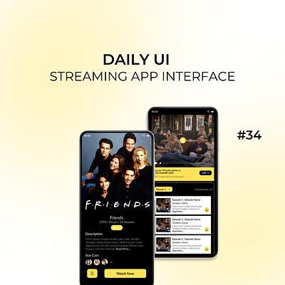 Daily UI Day-34/100:Streaming app interface dailyui day 34 design designchallenge designing ui uiuxdesign userinterface ux