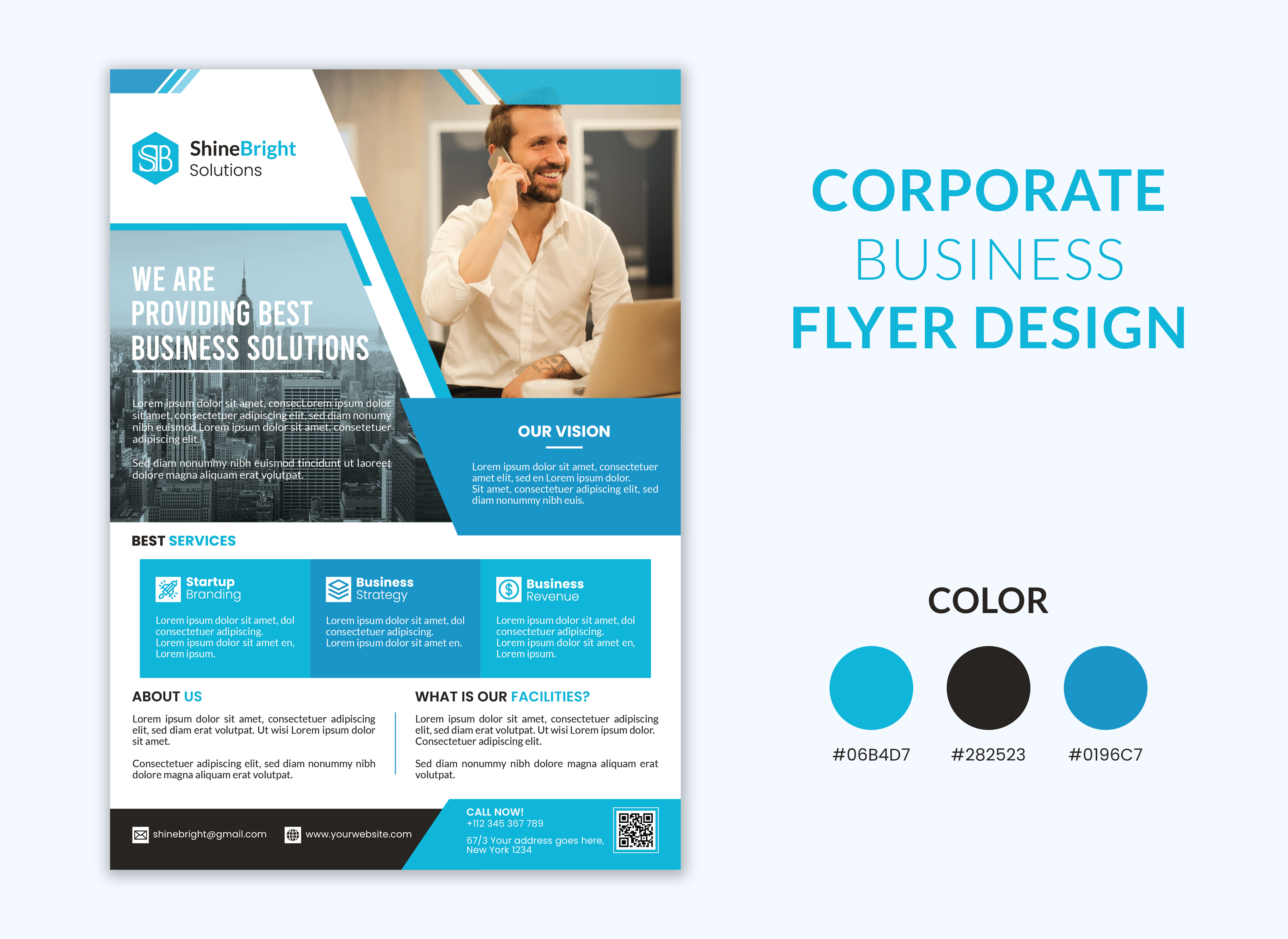 Corporate Business Flyer Design background removal banner design branding brochure design business card design business flyer design design flyer design flyers graphic design illustration logo photo editing print design ui ux vector vector tracing