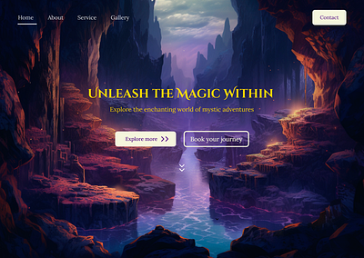 Landing page for Magic realm challenge cta design figma landing page magic ui