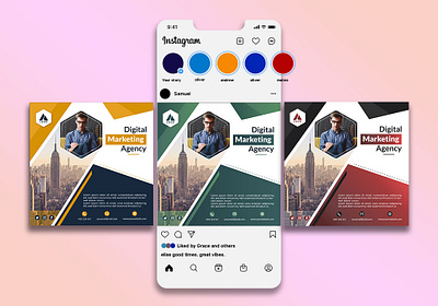 Social Media Post Design branding business flyer design design flyer design flyers graphic design illustration post design print design social media post design square flyer design