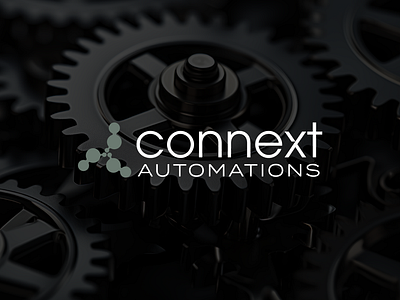 Connext automations abstract logo adobe automations branding circle logo design graphic design green logo hitech logo illustration logo logo design minimal minimalistic logo simple simple design simple font simple logo tech tech logo