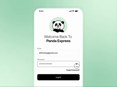 Panda Interaction 🐼 animation design flat graphic design icon illustration login minimal motion graphics panda panda illustration piqo piqo studio register sign in sign up signin signup ui vector