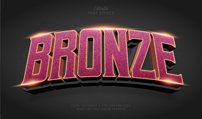 Text Effect Bronze 3d bronze esport logo lux text effect