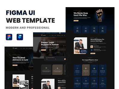 Lega24 Figma Website UI Template | Law Firm Website UI Design figma to framer law firm figma law firm website ui design. law mobile app law web ui law website figma legal website ui design