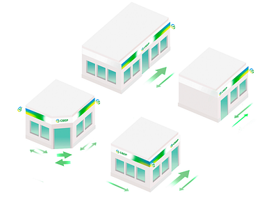 SBER vectorized 3D buildings