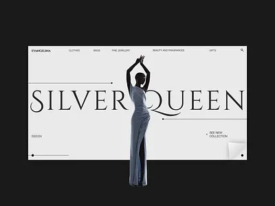 Main page for the fashion brand clean design minimalistic design ui web design