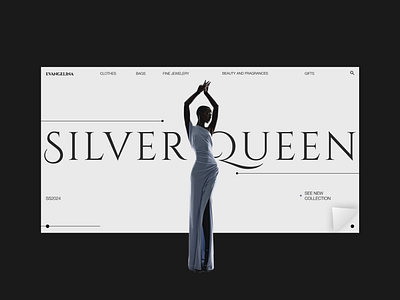 Main page for the fashion brand clean design minimalistic design ui web design