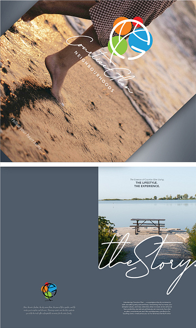 Courtice Glen Brochure branding brochure design design graphic design illustration logo thepoddotme typography vector