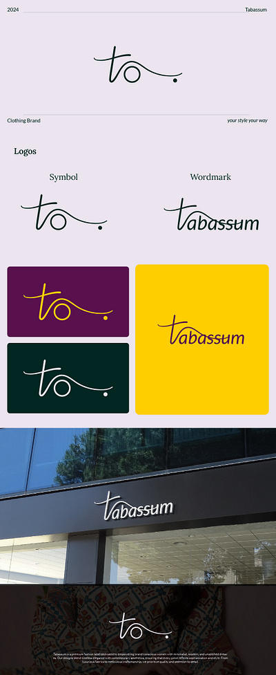 Tabassum Branding project brand identity branding business design designer graphic design icon logo