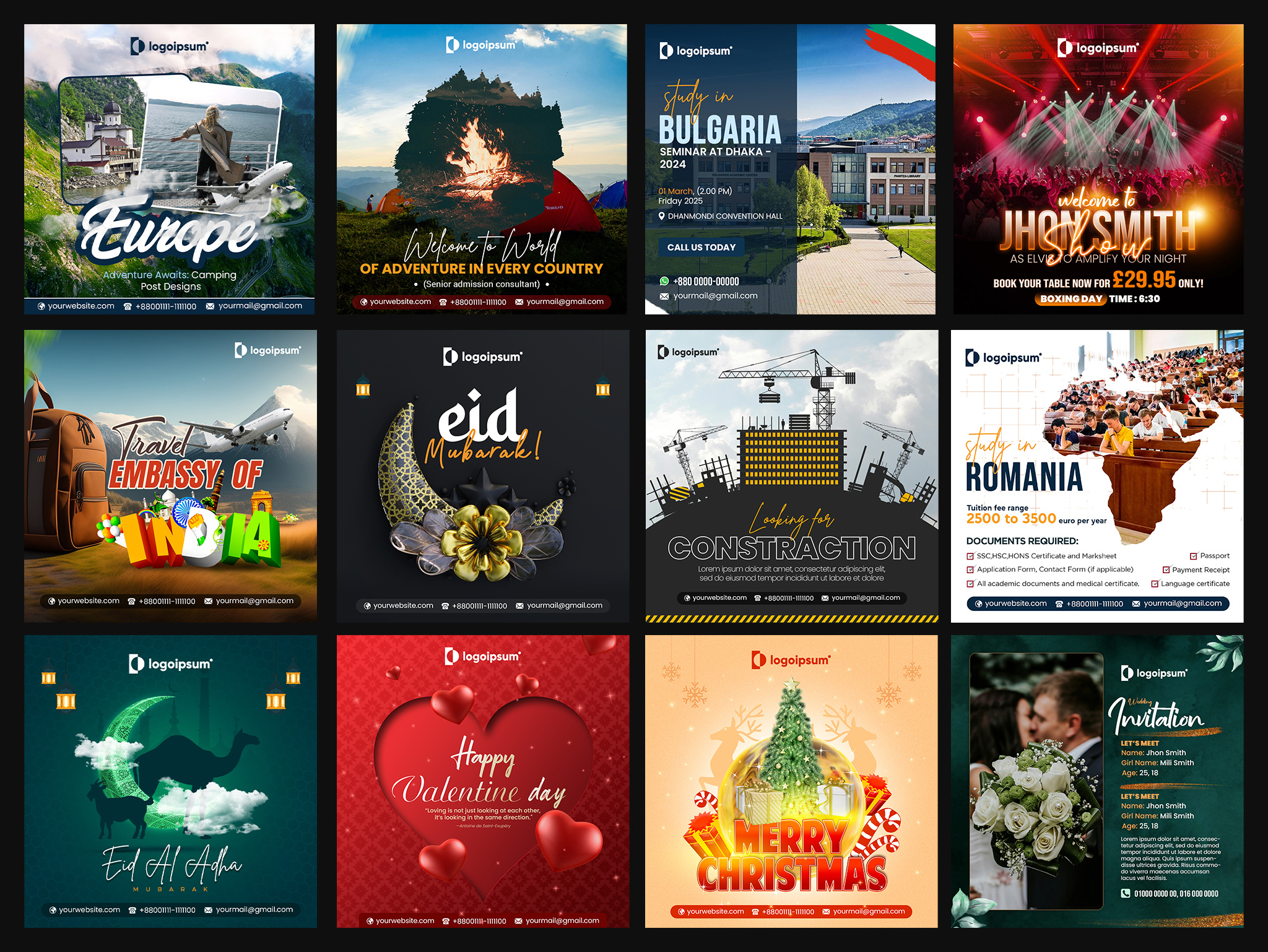 Example of High Impact Social Media Designs