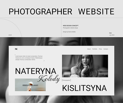 Photographer Website Design ai ai website design app design branding graphic design logo motion graphics photography photography website desingn travel website design ui design web design website design