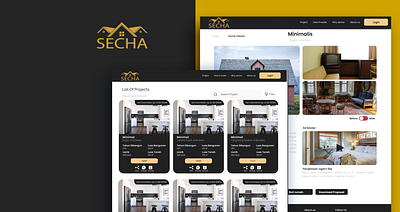 secha home design figma ui uiux ux webdesign