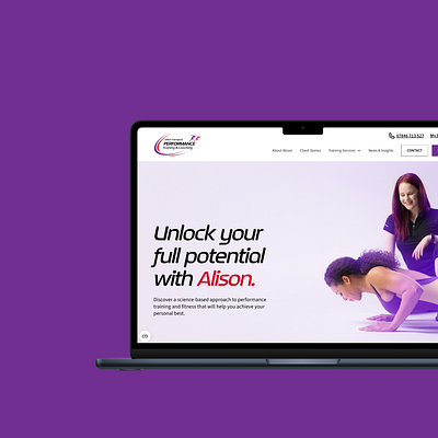 AB Performance Training & Coaching branding web design webflow