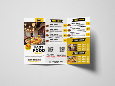 Food menu broucher broucher design food flyer food menu food menu broucher design food menu design food menu flyer design food rate list graphic design menu design rate list tri fold broucher design