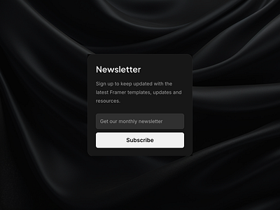 Mailing List Component - Exploration component dark design email mailing list minimal modal modern newsletter pop up sign up subscribe ui ux