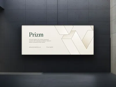Prizm branded signage branding design graphic design illustration logo mockup sign