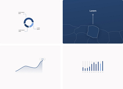 Data visualization blue branding data data visualization design graphic design minimal ui