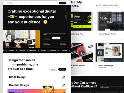 Digital Agency Landing Page Design agency landing page design agency web design digital digital agency digital website design landing page design ui ui design ux design ux ui ux ui agency ux ui design web website website design