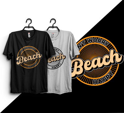 "Summer Beach T-shirt Design" beachbody beachlife branding dayatthebeach design graphic design illustration interests logo men summershirt sunandsand t shirt typography vintage