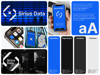 Sirius Data branding graphic design logo ui