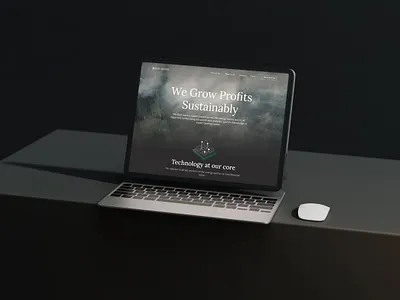 Website design for Roscommon dark mode dark website ipad mockup web design mockup web mockup website design