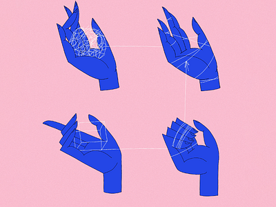 process of creation hand hands illustration pink