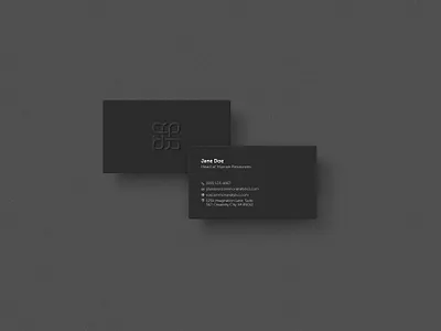 Business card design black branding business card dark design darkmode emboss graphic design mockup print