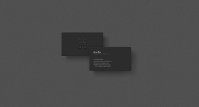 Business card design black branding business card dark design darkmode emboss graphic design mockup print