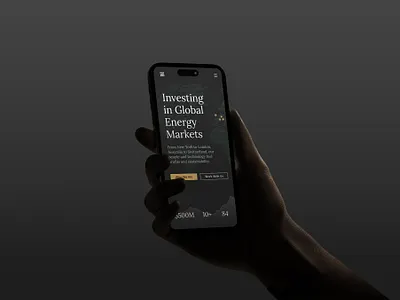 Mobile website design black branding dark darkmode design iphone mobile mobile website phone mockup ui web design mobile website design