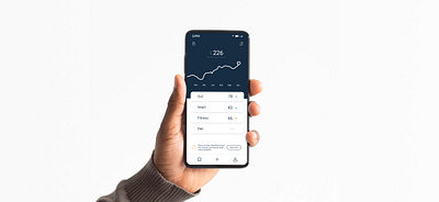 Health app design app app design blue app hand holding phone health app health tracking mobile app mobile design