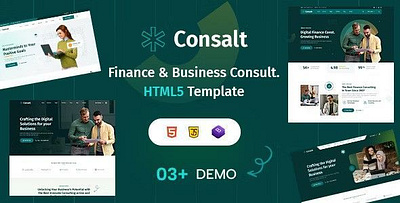 Consalt – Business Corporate & Finance Consulting HTML5 Template technology