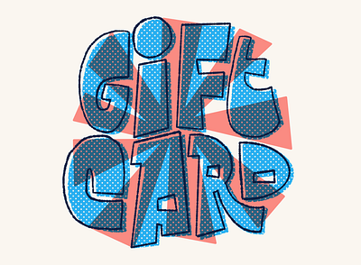 Gift Card on my shop gift card hand lettering lettering letters mid century online shop type typography