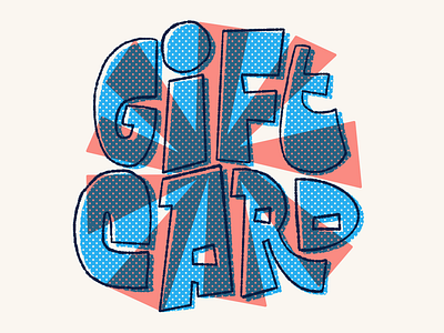 Gift Card on my shop gift card hand lettering lettering letters mid century online shop type typography
