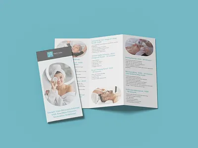 Spa Trifold Brochure beauty trifold brochure graphic design medical trifold brochure modern spa brochure spa trifold brochure trifold brochure