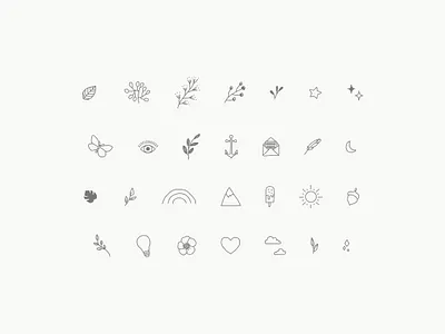Graphic Embellishment Designs artwork draw graphic embellishments hand drawn icons sketch