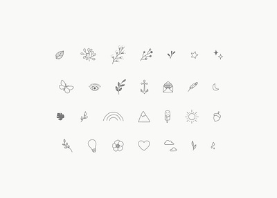 Graphic Embellishment Designs artwork draw graphic embellishments hand drawn icons sketch