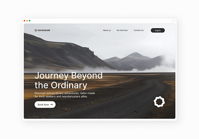 Website hero design adventure brand adventure website clean design clean website hero design minimal design minimal website mountains web design