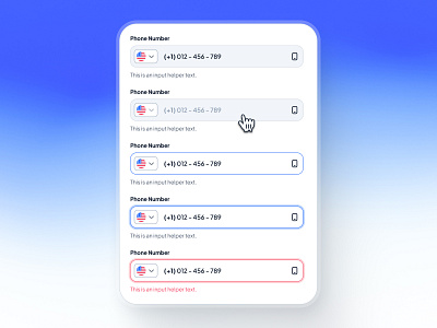 asklepios: AI Healthcare & Wellness App | Phone Number Input UI blue clean design system figma ui kit gradient healthcare ui kit input input number input ui minimal modern number input number input ui phone number input soft text input text input component text input ui text input variant ui kit