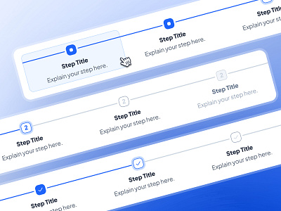 asklepios v2: AI Healthcare App | Step Progress Indicator UI ai health companion blue clean design system gradient healthcare indicator ui minimal modern progress indicator progress indicator ui progress interface progress step progress ui soft step ui stepper ui ui ui kit virtual care