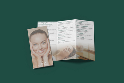 Minimalist Trifold Spa Brochure beauty spa trifold brochure beauty trifold brochure graphic design minimalist brochure minimalist spa trifold brochure minimalist trifold brochure