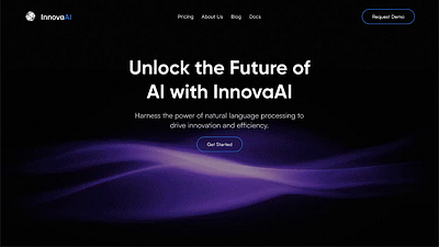 InnovaAI - Landing Page design figma freelance illustration landing page ui uidesign ux webdesign