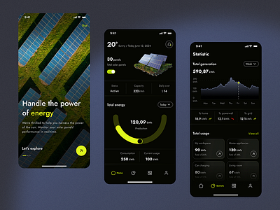 Solar Panel Management Mobile App solar panel monitoring